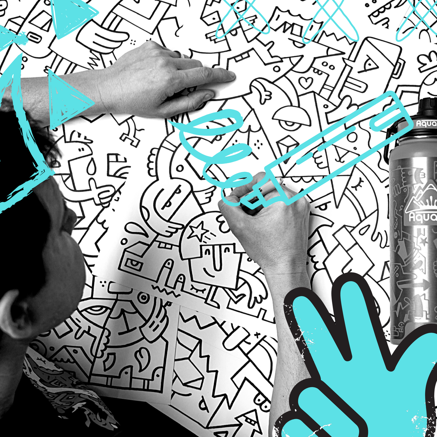 Aquatek Artist Drawing